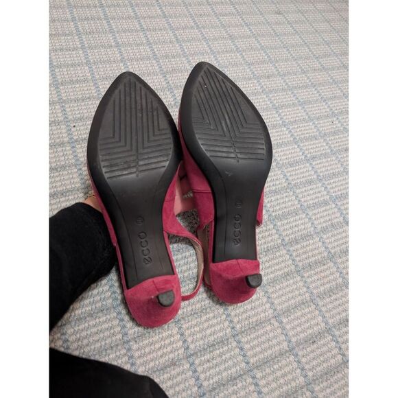 Ecco Women's Shape 45 Pointy Sleek Shoes Slingback Heels Raspberry Size 7 - Picture 4 of 6